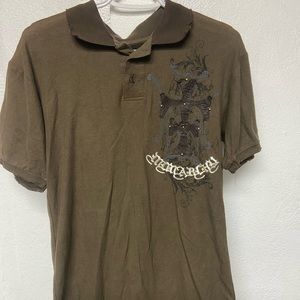 Vintage-y2k Collared Polo T-Shirt